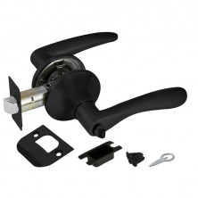 Ручка защелка Ajax DK610 BL-BK 44449 фиксатор черный  