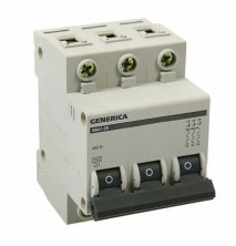 Автоматический выключатель IEK 3 полюса Generica ВА47-29 4,5кА 10А