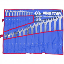 Набор комбинированных ключей King Tony 1226MRN 6-32 мм 26 предметов