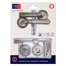 Ручка дверная Punto LM/A SET72R.TL54.DEMETRA/HD ABG-6 45693 с защелкой c запиранием бронза