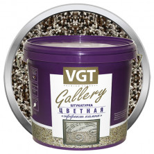 Штукатурка с эффектом камня VGT Gallery №3 базальт среднезернистая 14 кг