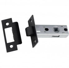 Защелка межкомнатная Bussare L6-45 Plast black Черная  