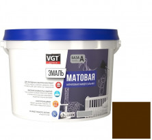 Эмаль универсальная VGT матовая Ral 8011 коричневая 1 кг
