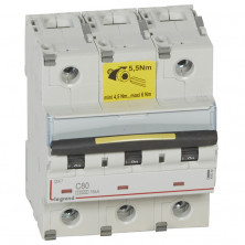 Автоматический выключатель Legrand DX3 409280 3P C 80A 10кА/16кА