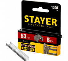 Скобы для степлера Stayer Standard 3159-06_z02 6 мм тип 53 1000 шт