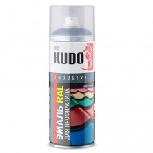 Эмаль аэрозольная для металлочерепицы Kudo KU-05005R RAL 5005 сигнальный синий 520 мл