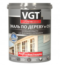 Эмаль по дереву VGT Профи база С супербелая 1 л/1 кг