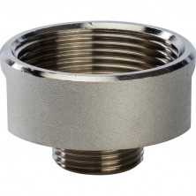 Переходник Stout SFT-0008-011234 1 1/2х3/4 дюйма никелированный с внутренней и наружной резьбой