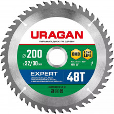 Диск пильный по дереву Uragan Expert 36802-200-32-48_z01 200х32/30 мм 48 зубьев