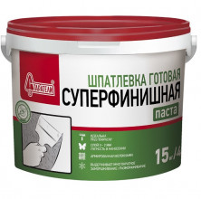 Шпатлевка полимерная готовая Старатели Суперфинишная 15 кг