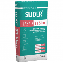 Штукатурка цементная Dauer Slider Fasad 31 Slim мелкофракционная гладкая 40 кг