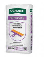 Шпаклевка полимерная Основит Эконсилк PP38 W 20 кг белая