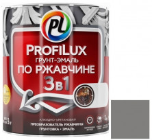 Грунт-эмаль Profilux 3 в 1 по ржавчине серая 0,9 кг