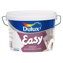 Краска для стен и обоев водно-дисперсионная Dulux Easy матовая база BW 2,5 л
