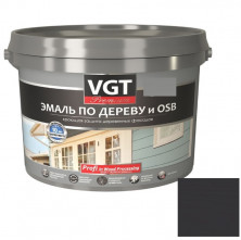 Эмаль по дереву VGT Профи черная 10 кг