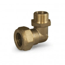 Угольник латунь EasyFix IWS 90гр Ду 15х1/2" обжим/НР для нержавеющих труб STAHLMANN (Neptun)