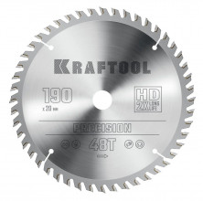 Диск пильный по дереву Kraftool Precision 36952-190-20 48Т 190х20 мм