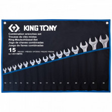 Набор комбинированных ключей King Tony 12D15MRN 10-32 мм 15 предметов