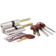 Механизм цилиндровый Mottura DPC1P7131 S3 35387 под вертушку сатинированный никель 66+10+26 102 мм  