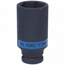 Головка торцевая ударная глубокая King Tony 443530M шестигранная 1/2 дюйма 30 мм