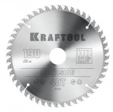 Диск пильный по дереву Kraftool Precision 36952-190-30 48Т 190х30 мм