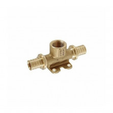 Тройник для PE-X бронза RAUTITAN RX Дн 20х1/2"х20 ВР с креплением Rehau 13660181001 (11388511402)