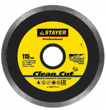 Диск алмазный отрезной Stayer Professional 3664-115_z01 Clean Cut 115 мм