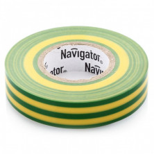 Изолента ПВХ Navigator NIT-B15-20/YG желто-зеленая 15 мм 20 м  