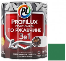 Грунт-эмаль Profilux 3 в 1 по ржавчине зеленая 0,9 кг