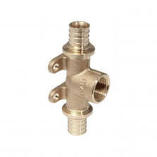 Тройник для PE-X бронза RAUTITAN RX+ Дн 20х1/2"х20 ВР с креплением Rehau 14562941001