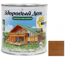 Средство для защиты древесины Здоровый дом Орех 0,8 л