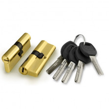 Механизм цилиндровый Punto A2000Key60 30215 PB латунь 25+10+25 60 мм  