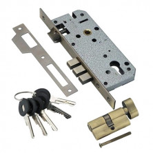 Замок врезной Adden Bau Lock 4585 5-60B D бронза
