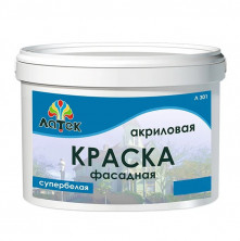 Краска фасадная Латек Л301LAP015 супербелая  7 кг