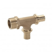 Тройник для PE-X бронза RAUTITAN RX Дн 20х3/4"х20 НР Rehau 13662811001