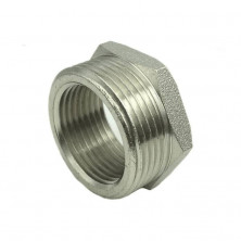 Футорка латунь никель Ду 32х15 (1 1/4"х1/2") НР/ВР AQUALINK 04498