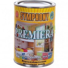 Эмаль акриловая Symphony Premiera 00-00012184 А шелково-матовая в металлической банке 0,9 л
