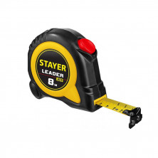 Рулетка с автостопом Stayer Leader 3402-08-25_z01 8 м х 25 мм