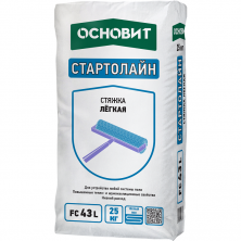 Стяжка пола Основит Стартолайн FC43 L легкая 25 кг