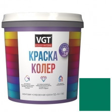 Колер-краска VGT ВД-АК-1180 ярко-зеленая 36 кг