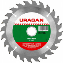 Диск пильный по дереву Uragan Optima 36801-160-20-24_z01 160х20/16 мм 24 зуба