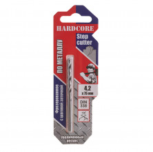 Сверло по металлу Hardcore Step Cutter 140042 4.2х75 мм