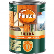 Средство для защиты древесины Pinotex Ultra Лазурь База CLR  0,9 л