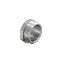 Заглушка латунь никель Ду 15 (1/2") НР LD LD.67.505.15