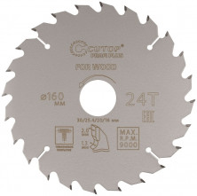 Диск пильный по дереву Cutop Profi Plus 75-16024Т 160х1,3/2,0х30/25,4/20/16 мм 24 зуба