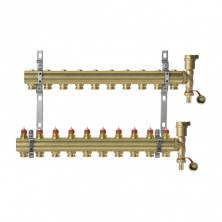 Коллекторная группа Danfoss FHF-set 088U0711 11 выходов 1х 3/4 дюйма под евроконус с термостатическими клапанами