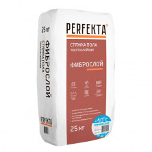 Стяжка пола Perfekta Фиброслой толстослойная зимняя серия 25 кг