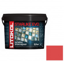 Затирка эпоксидная для швов Litokol Starlike Evo S.550 Rosso Oriente 2,5 кг