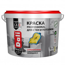 Краска для стен и потолков акриловая Dali Professional база С 9 л