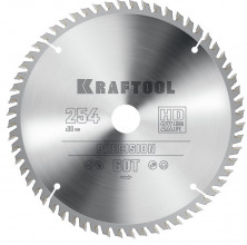 Диск пильный по дереву Kraftool Precision 36952-254-30 60Т 254х30 мм